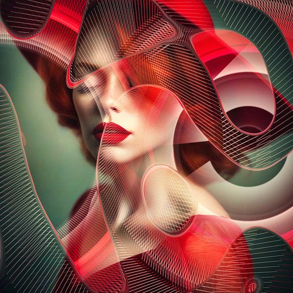 Lady in Red lines van Arjen Roos