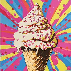 Eiscreme-Pop-Art