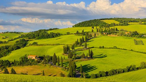 Monticchiello, Val d'Orcia, Toscane, Italië
