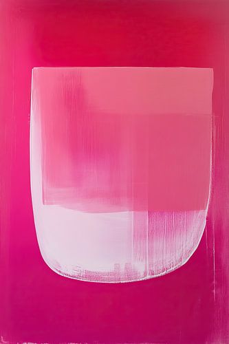 Champ magenta avec courbe blanche