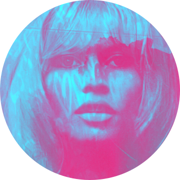 Brigitte Bardot - Liefde - 24 Kleuren - Neon Blauw - Spel van Felix von Altersheim