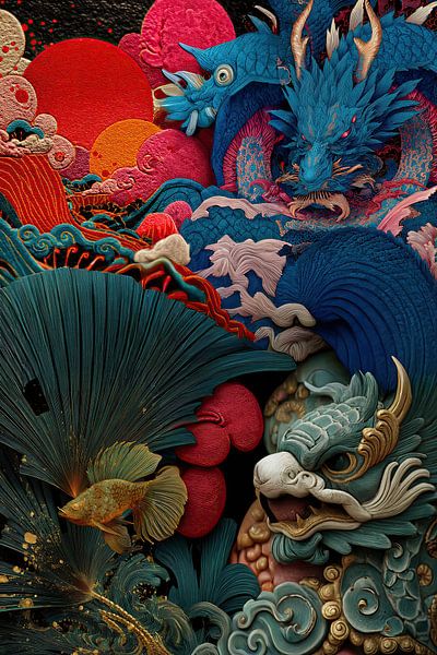 art japonais abstrait par Egon Zitter