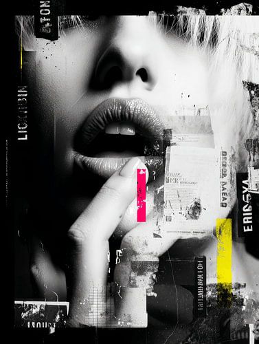 Grafische Pop-Art-Collage