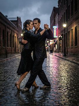 The step that withstands the rain by Klaus Tesching - Art-AI