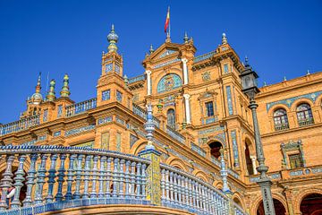 The famous Plaza de España in Seville