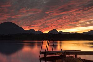 S o n n e n u n t e r g a n g am Hopfensee