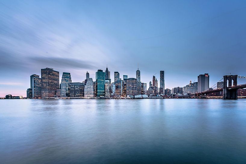 Lower Manhattan Blue Hour, New York City, USA von Aloke Design
