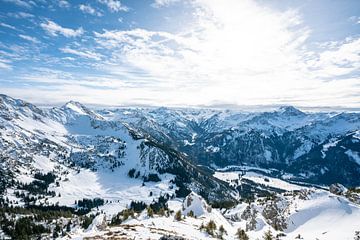 Hinterstein vallei in de winter van Leo Schindzielorz