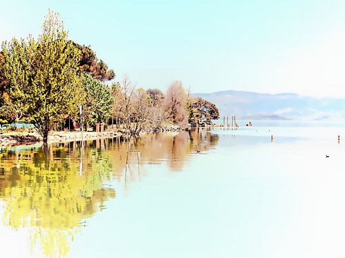 Interpretatie aan het meer