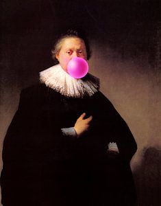 Rembrandt Portret van een Man met Bubble Gum