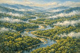 Mamberamo River Wilderness, Papua, Indonesia – Inspired Rainforest Landscape by Vínculae