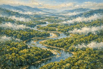 Wildnis am Mamberamo-Fluss, Papua, Indonesien – Eine inspirierende Regenwaldlandschaft