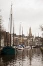Zeilschepen in de gracht van de Hoge der A in Groningen. van Harry Kors thumbnail
