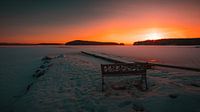 Zweden bevroren meer zonsopkomst van Andy Troy thumbnail