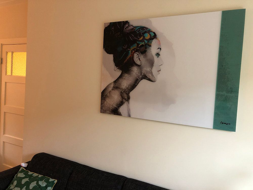 21. Silhouette, portrait, woman, Meta. by Alies werk