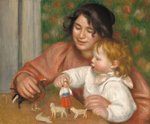Child with Toys - Gabrielle and the Artist's Son, Jean, Auguste Renoir