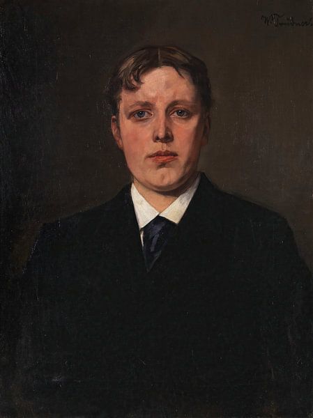 Porträt Nikolaus Trübner, Bruder des Künstlers, Wilhelm Trübner von Meisterhafte Meister