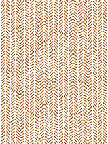 Herringbone wallpaper "Autumn'' (abstract watercolor painting stripes orange red brown handmade