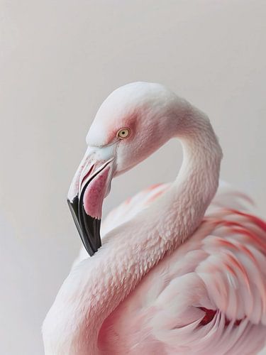 Roze flamingo