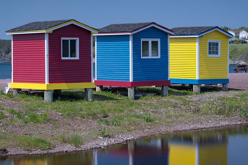 Coloured Beach Cottages à Cavendish (Terre-Neuve) par Menno Schaefer