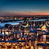 HDR Rotterdam skyline sur W J Kok