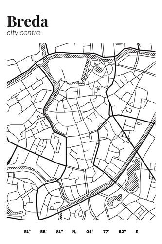 City map of Breda
