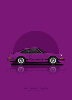 Art Car PORSCHE CARRERA RS Purple