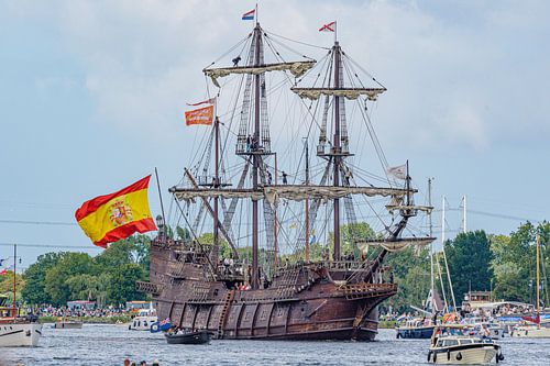 Replica van Spaans galjoen El Galéon.