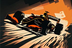 Formule 1 - Art vectoriel voiture de course