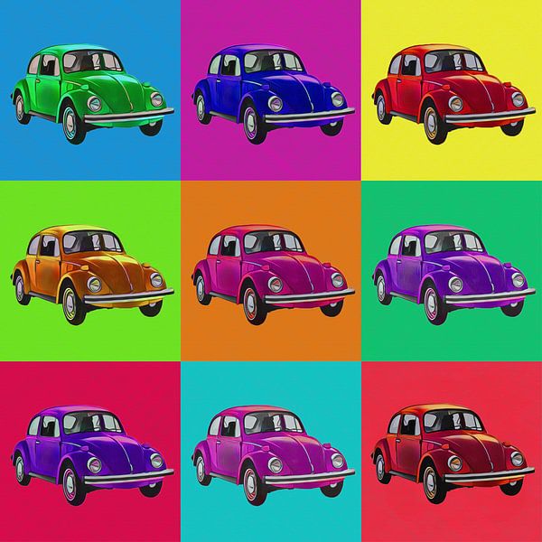 9  Volkswagen popart van Joost Hogervorst