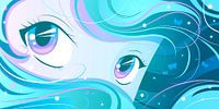 Turquoise Anime Ogen