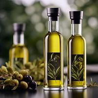 In the kitchen with delicious olives and its oil