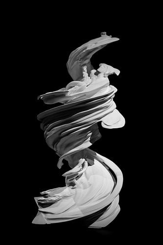 Gedraaid standbeeld van Noud de Greef