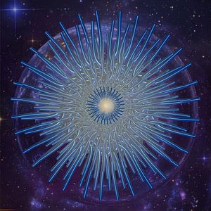 Stachelstern im Universum