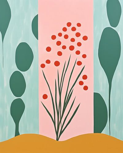 Vrolijke en speelse collage in pastelkleuren