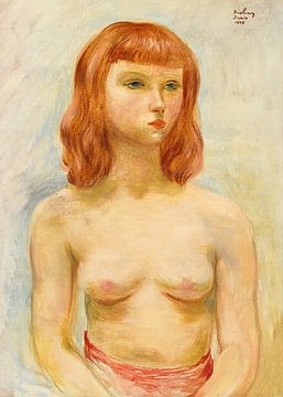 Moïse Kisling - Jonge blonde vrouw (1947) van Peter Balan