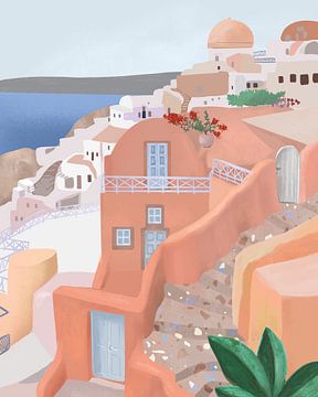 Santorini, Griekenland van Petra Lizde