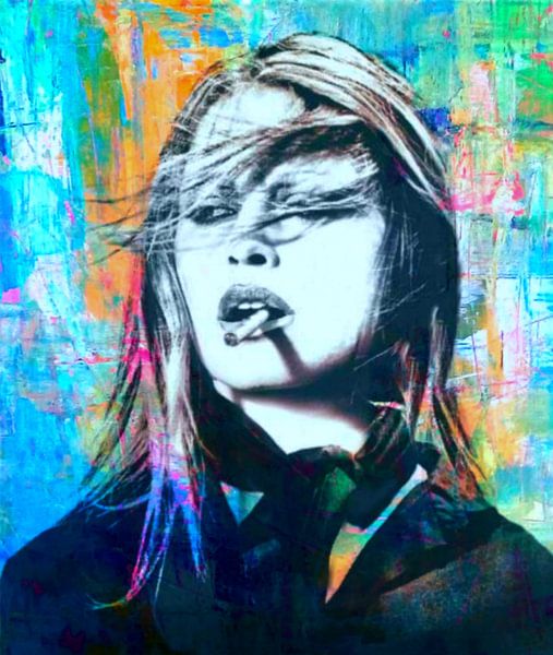 Motiv Brigitte Bardot - Abstrakt Game von Felix von Altersheim