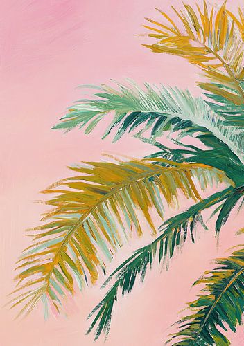 Palm Rosa Preppy Botanisch