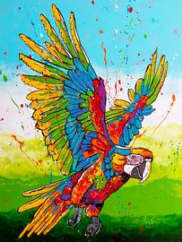 Flug der Farben von Happy Paintings / Renata Rolefes