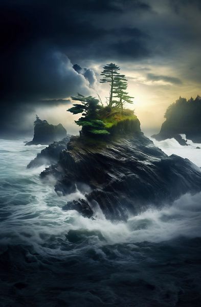 Vue sur l'île par fernlichtsicht