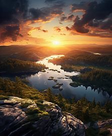 Sunrise on the fjord