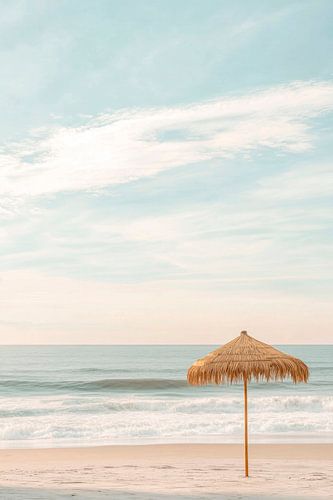 Strandparadijs met parasol