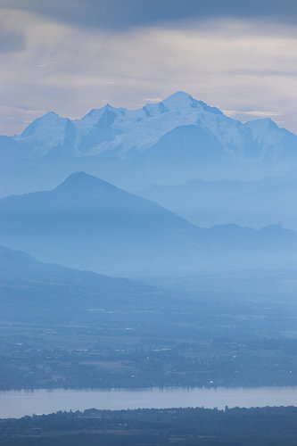 Mont Blanc Misty Morning Landscape