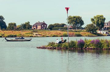 Fishing along the Rhine by Elias Koster