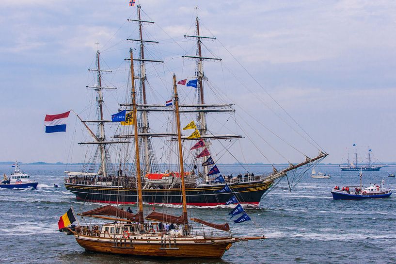 Le Clipper Stad Amsterdam avec le prince héritier à bord par Brian Morgan