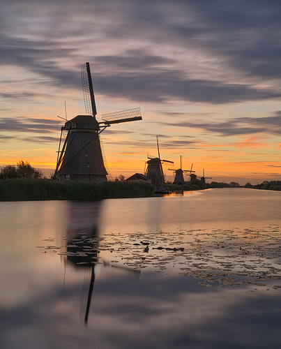 Kinderdijk, site classé au patrimoine mondial de l'UNESCO - Pays-Bas