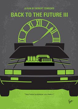 No183 My Back to the Future minimal movie poster part 3
