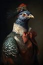 Portrait d'oiseau du 19e siècle par But First Framing Aperçu