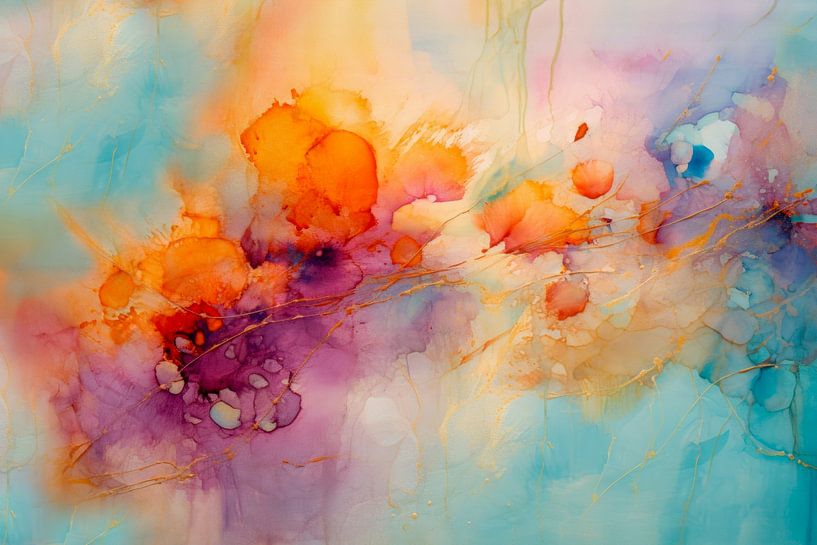 Abstrakt, Pastell, Lebensfreude von Joriali Abstrakte Kunst